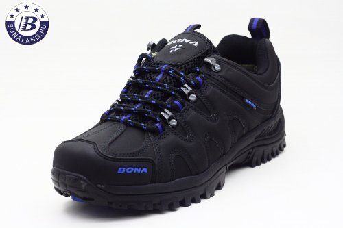 Треккинговые Демисезонные черные кроссовки BONA мембрана